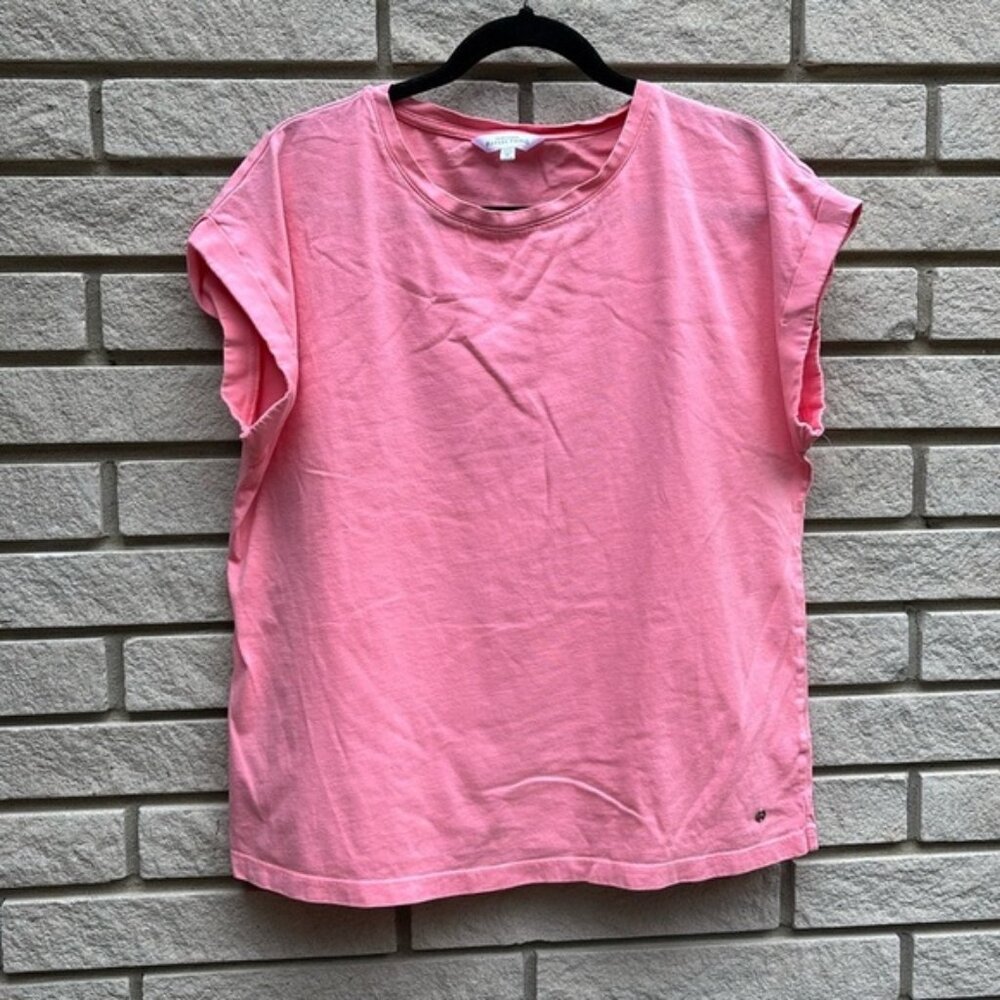 Northern Reflections Pink Cuffed Short Sleeve Tee Sz M